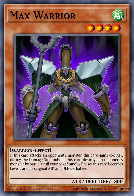 (003) YuGiOh TCG SOVR: Stardust Overdrive Single: Max Warrior  Super Rare