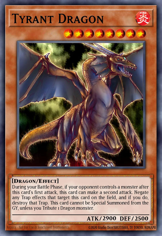 (151) YuGiOh TCG DB2: Dark Beginning 2 Single: Tyrant Dragon  Ultra Rare
