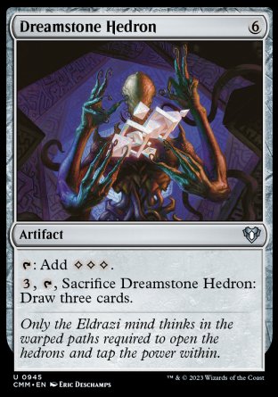 (945) Magic The Gathering Commander Masters: Extras Single: Dreamstone Hedron  Uncommon