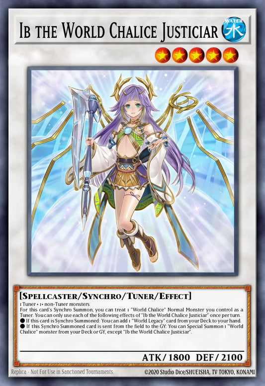 (089) YuGiOh TCG BLTR: Battles of Legend: Terminal Revenge Single: Ib the World Chalice Justiciar (V.2 - Quarter Century Secret Rare)  Quarter Century Secret Rare