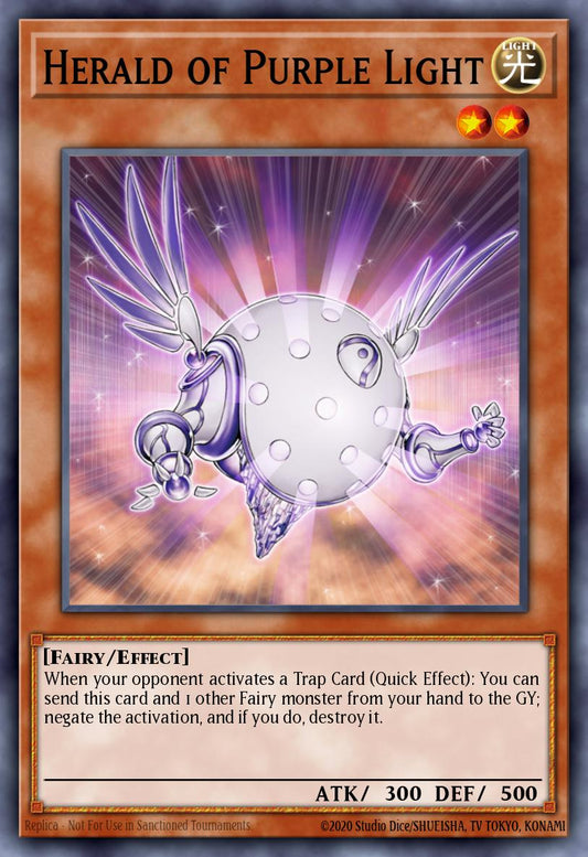 (101) YuGiOh TCG BLMM: Battles of Legend: Monster Mayhem Single: Herald of Purple Light  Ultra Rare