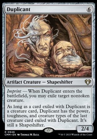 (946) Magic The Gathering Commander Masters: Extras Single: Duplicant  Rare
