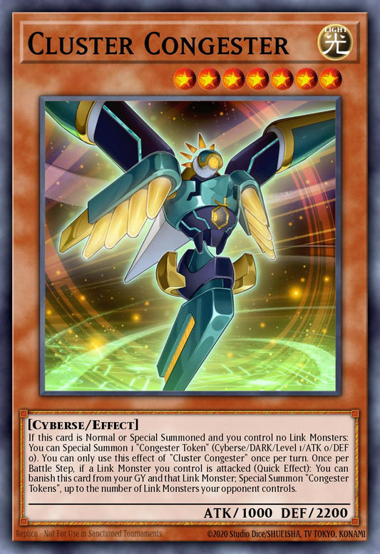 (073) YuGiOh TCG MP19: 2019 Gold Sarcophagus Tin Mega Pack Single: Cluster Congester  Common