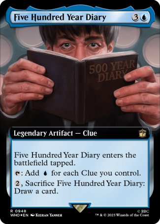 (948) Magic The Gathering Universes Beyond: Doctor Who: Extras Single: Five Hundred Year Diary (V.3)  Rare