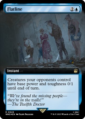 (949) Magic The Gathering Universes Beyond: Doctor Who: Extras Single: Flatline (V.3)  Rare
