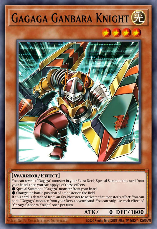 (DUAD002) YuGiOh TCG Duelist’s Advance Single: Gagaga Ganbara Knight  Super Rare