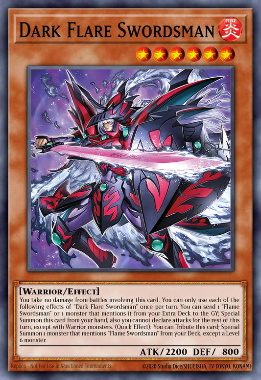 (DUAD019) YuGiOh TCG Duelist’s Advance Single: Dark Flare Swordsman  Common