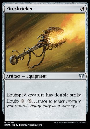 (949) Magic The Gathering Commander Masters: Extras Single: Fireshrieker  Uncommon