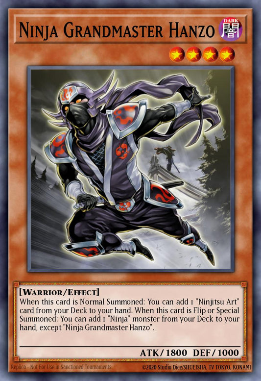 (173) YuGiOh TCG RA04: Quarter Century Stampede Single: Ninja Grandmaster Hanzo (V.1 - Platinum Secret Rare)  Platinum Secret Rare