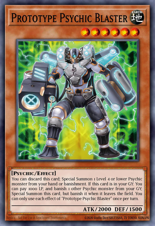 (DUAD016) YuGiOh TCG Duelist’s Advance Single: Prototype Psychic Blaster  Common
