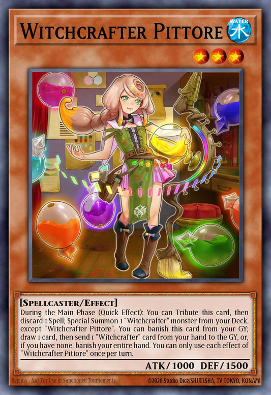 (220) YuGiOh TCG MP20: 2020 Tin of Lost Memories Mega Pack Single: Witchcrafter Pittore  Ultra Rare