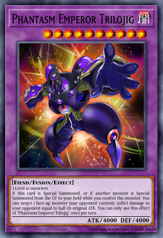 (039) YuGiOh TCG DUOV: Duel Overload Single: Phantasm Emperor Trilojig  Ultra Rare