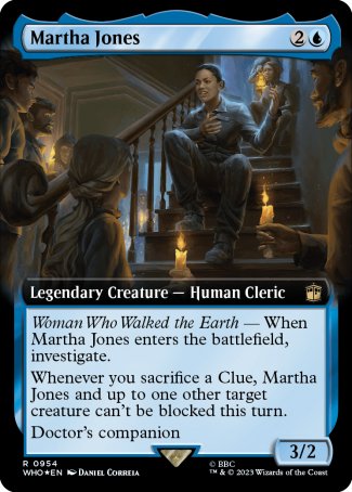 (954) Magic The Gathering Universes Beyond: Doctor Who: Extras Single: Martha Jones (V.3) Holo Rare