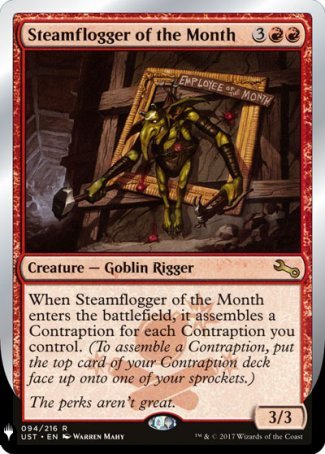 (094) Magic The Gathering The List Single: Steamflogger of the Month  Rare
