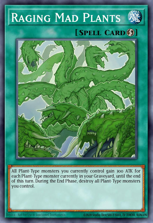 (060) YuGiOh TCG SOVR: Stardust Overdrive Single: Raging Mad Plants  Rare