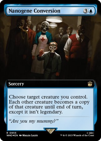 (955) Magic The Gathering Universes Beyond: Doctor Who: Extras Single: Nanogene Conversion (V.3) Holo Rare