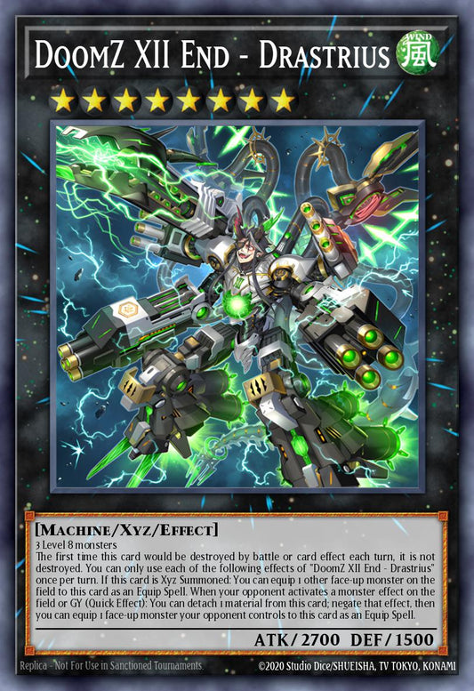 (045) YuGiOh TCG DOOD: Doom of Dimensions Single: DoomZ XII End - Drastrius (V.2 - Starlight Rare)  Starlight Rare