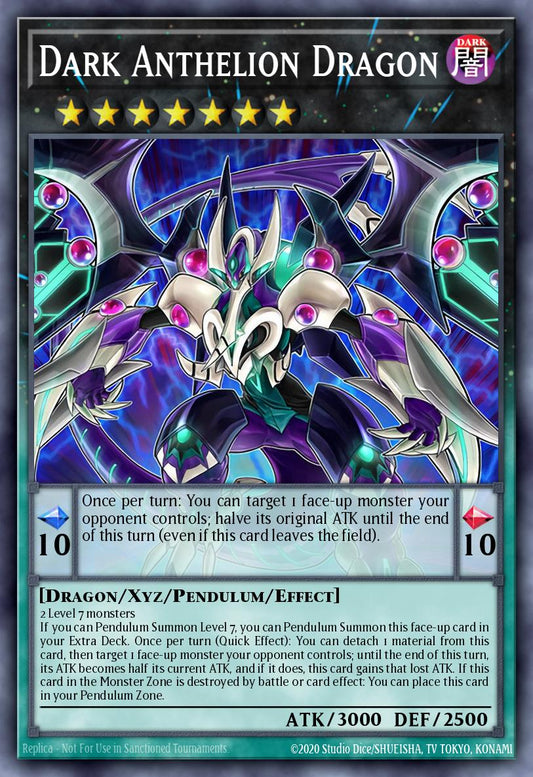 (036) YuGiOh TCG DUOV: Duel Overload Single: Dark Anthelion Dragon  Ultra Rare