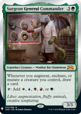(072) Magic The Gathering The List Single: Surgeon General Commander  Mythic