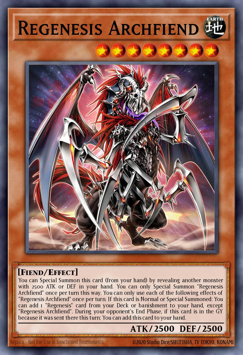 (016) YuGiOh TCG ALIN: Alliance Insight Single: Regenesis Archfiend (V.1 - Secret Rare)  Secret Rare