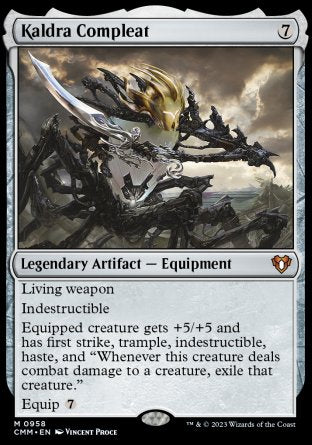 (958) Magic The Gathering Commander Masters: Extras Single: Kaldra Compleat  Mythic