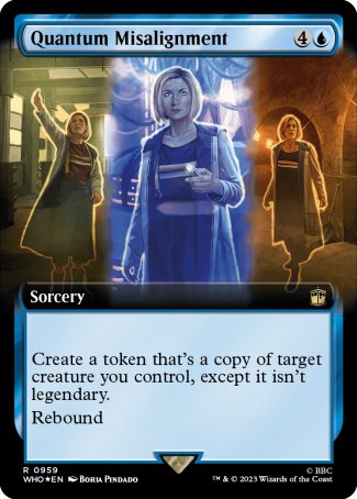 (959) Magic The Gathering Universes Beyond: Doctor Who: Extras Single: Quantum Misalignment (V.3) Holo Rare