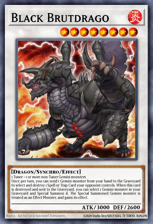 (043) YuGiOh TCG SOVR: Stardust Overdrive Single: Black Brutdrago  Super Rare