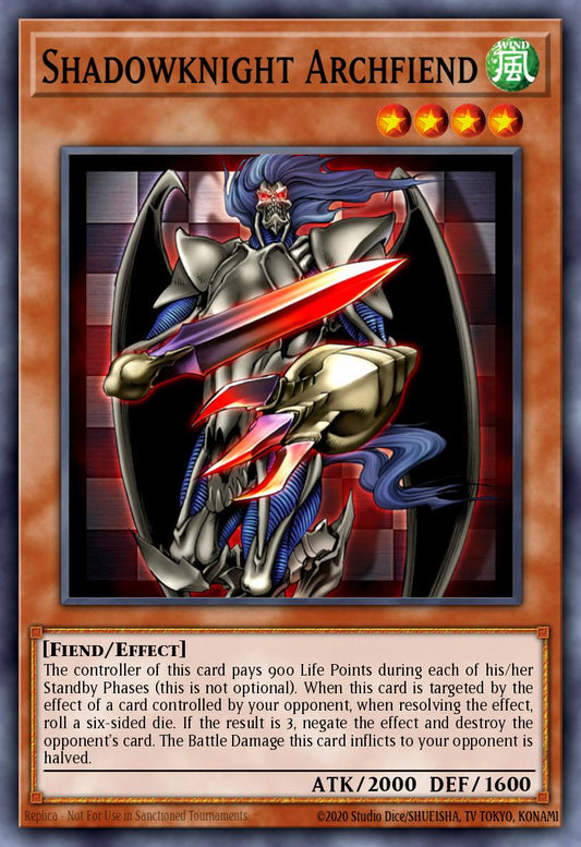 (068) YuGiOh TCG DCR: Dark Crisis Single: Shadowknight Archfiend (V.1 - Common)  Common