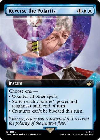 (960) Magic The Gathering Universes Beyond: Doctor Who: Extras Single: Reverse the Polarity (V.3) Holo Rare