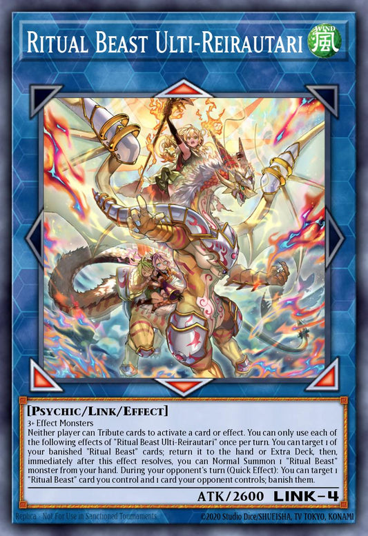 (019) YuGiOh TCG BLTR: Battles of Legend: Terminal Revenge Single: Ritual Beast Ulti-Reirautari  Secret Rare