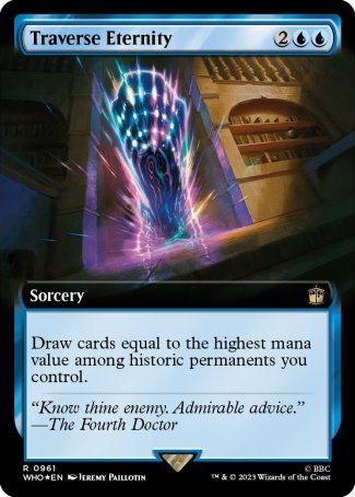 (961) Magic The Gathering Universes Beyond: Doctor Who: Extras Single: Traverse Eternity (V.3) Holo Rare