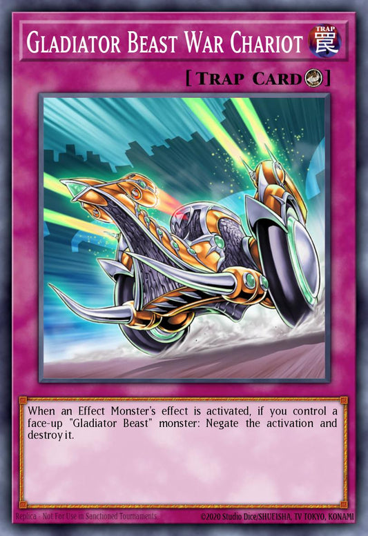 (105) YuGiOh TCG MZTM: Maze of the Master Single: Gladiator Beast War Chariot  Rare