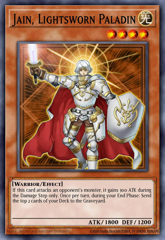 (018) YuGiOh TCG LODT: Light of Destruction Single: Jain, Lightsworn Paladin (V.1 - Common)  Common