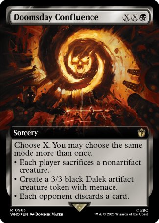 (963) Magic The Gathering Universes Beyond: Doctor Who: Extras Single: Doomsday Confluence (V.3)  Rare
