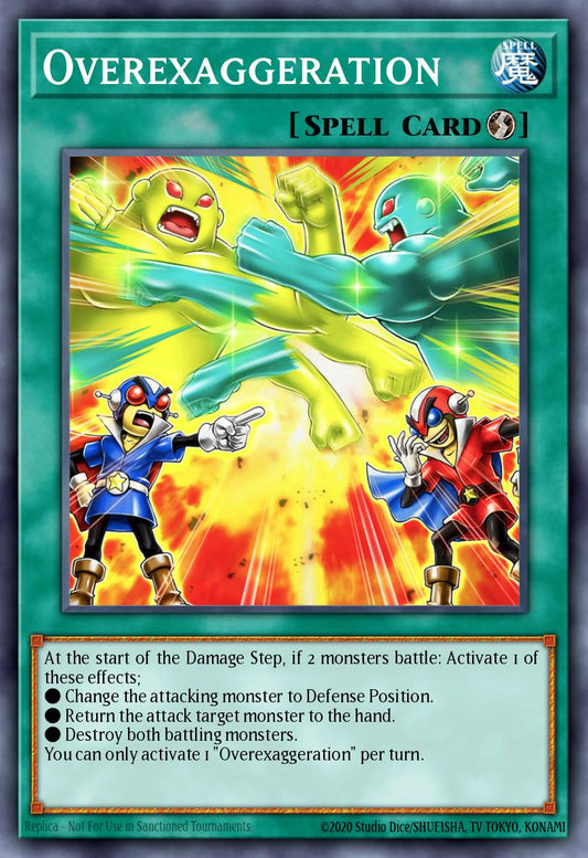 (376) YuGiOh TCG MP24: 25th Anniversary Tin: Dueling Mirrors Single: Overexaggeration  Common