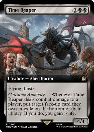 (965) Magic The Gathering Universes Beyond: Doctor Who: Extras Single: Time Reaper (V.3)  Rare