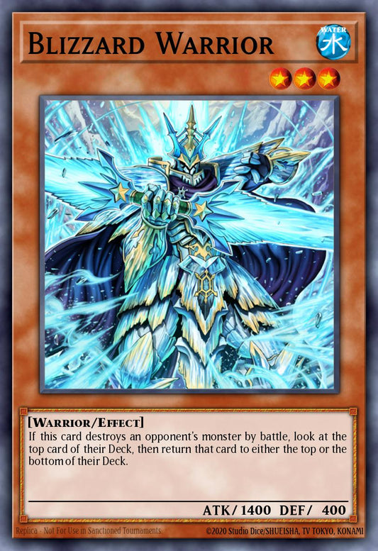 (030) YuGiOh TCG HAC1: Hidden Arsenal: Chapter 1 Single: Blizzard Warrior (V.2 - Parallel Rare)  Parallel Rare