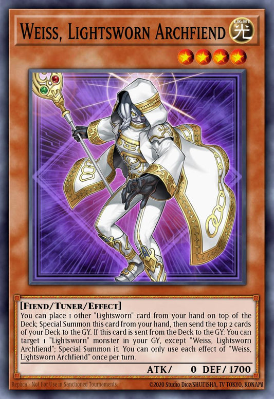 (024) YuGiOh TCG LEDE: Legacy of Destruction Single: Weiss, Lightsworn Archfiend  Common