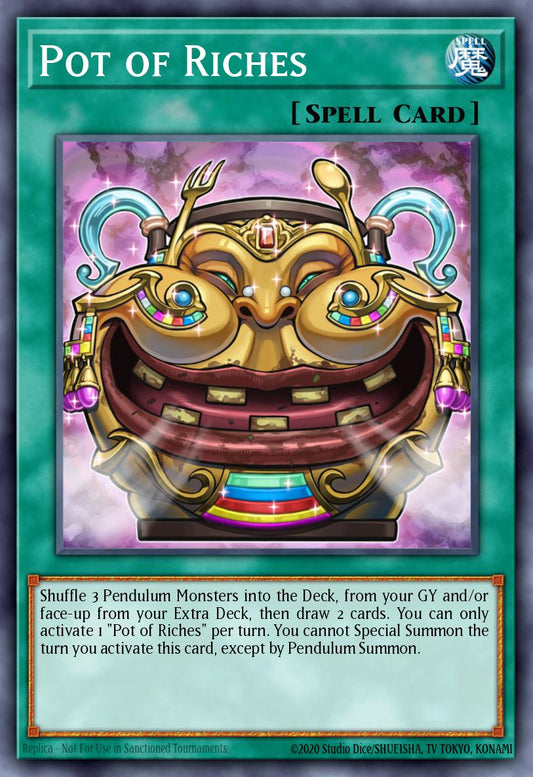 (055) YuGiOh TCG ANGU: Ancient Guardians Single: Pot of Riches  Rare
