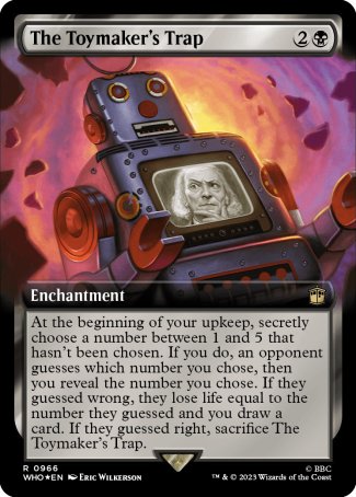 (966) Magic The Gathering Universes Beyond: Doctor Who: Extras Single: The Toymaker's Trap (V.3)  Rare