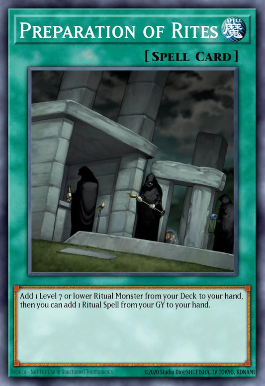 (057) YuGiOh TCG SOVR: Stardust Overdrive Single: Preparation of Rites  Super Rare
