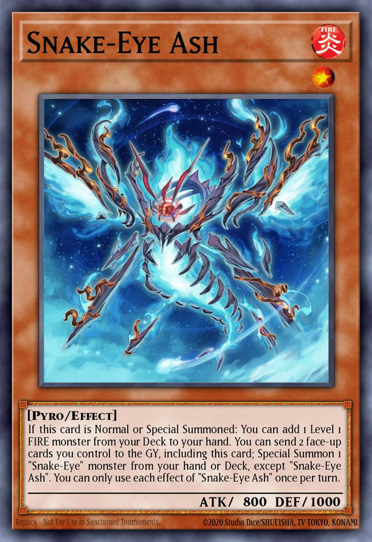 (110) YuGiOh TCG MP24: 25th Anniversary Tin: Dueling Mirrors Single: Snake-Eye Ash  Secret Rare