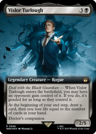 (968) Magic The Gathering Universes Beyond: Doctor Who: Extras Single: Vislor Turlough (V.3)  Rare