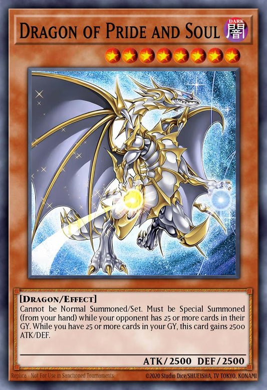 (000) YuGiOh TCG INFO: The Infinite Forbidden Single: Dragon of Pride and Soul  Quarter Century Secret Rare