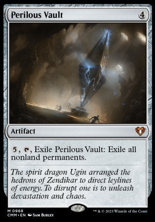 (968) Magic The Gathering Commander Masters: Extras Single: Perilous Vault  Mythic