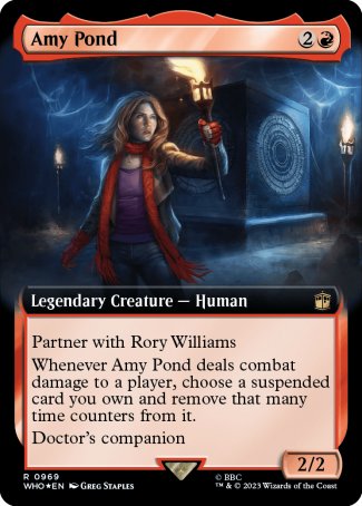 (969) Magic The Gathering Universes Beyond: Doctor Who: Extras Single: Amy Pond (V.3)  Rare