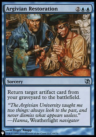 (069) Magic The Gathering The List Single: Argivian Restoration  Uncommon