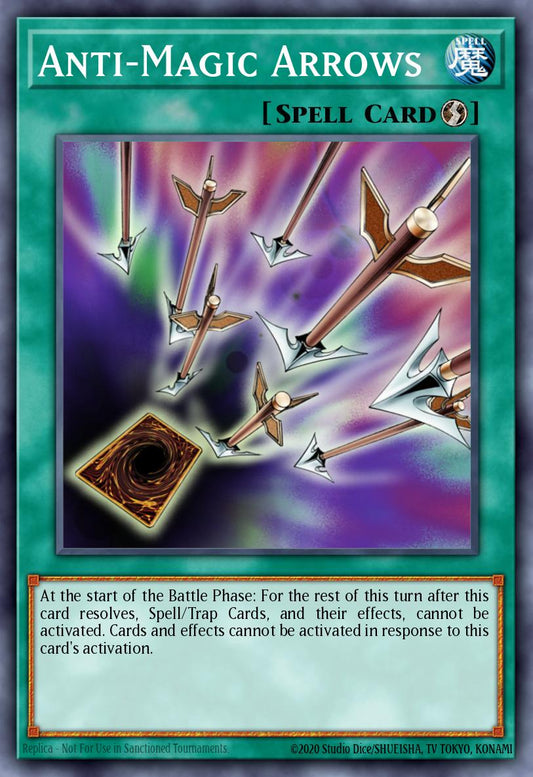 (264) YuGiOh TCG RA03: Quarter Century Bonanza Single: Anti-Magic Arrows (V.1 - Platinum Secret Rare)  Platinum Secret Rare