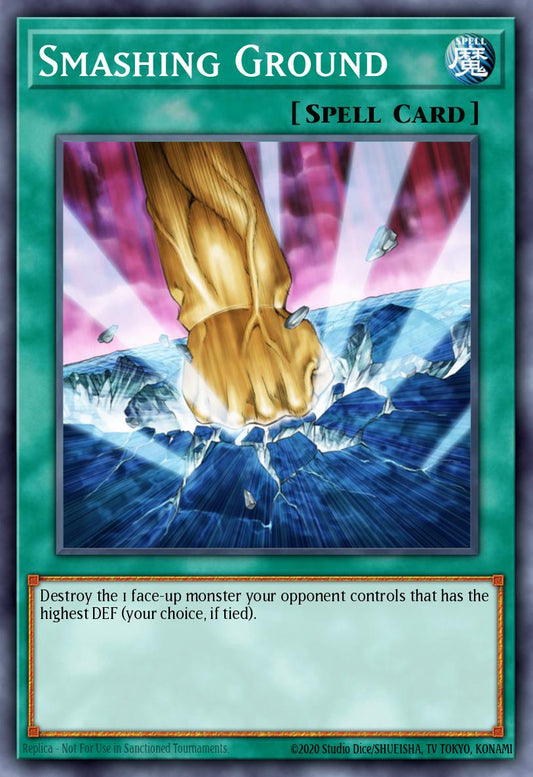 (135) YuGiOh TCG RA03: Quarter Century Bonanza Single: Smashing Ground (V.1 - Platinum Secret Rare)  Platinum Secret Rare