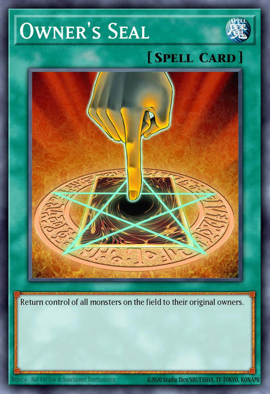 (094) YuGiOh TCG LODT: Light of Destruction Single: Owner's Seal (V.1 - Rare)  Rare